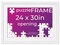 White Wood Puzzle Frame Kit with Glue Sheets, White Mat, Backing, UV Acrylic - Available in 20 Popular Sizes